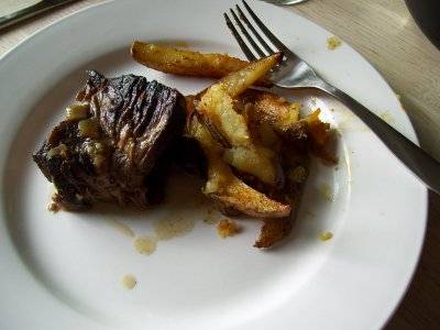 pot roast & steak fries