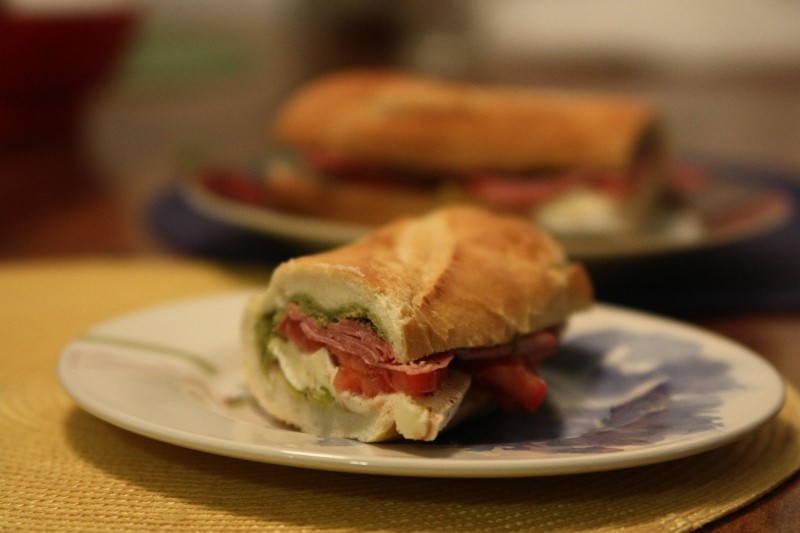 salami & brie sandwich