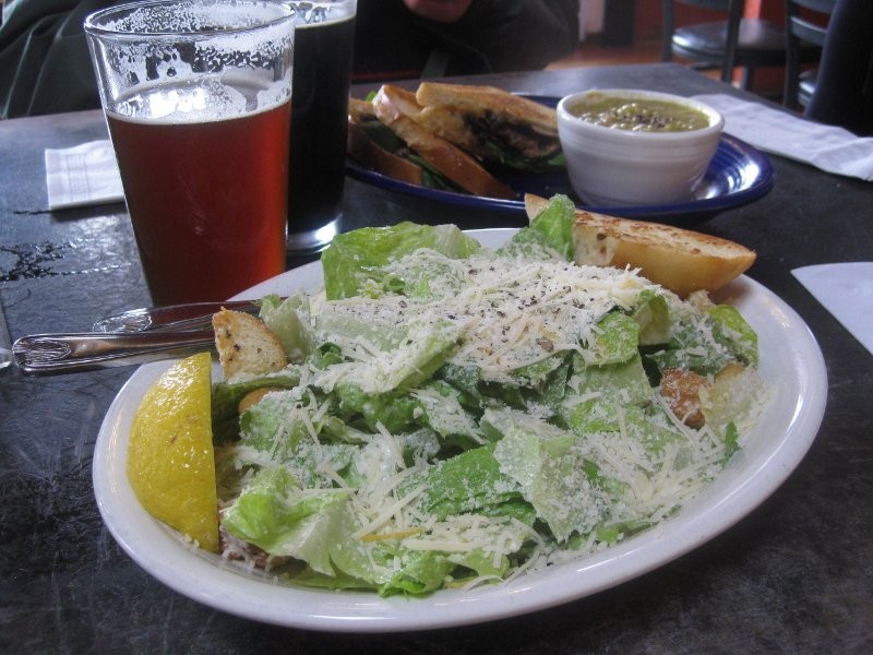 ceasar salad & beer