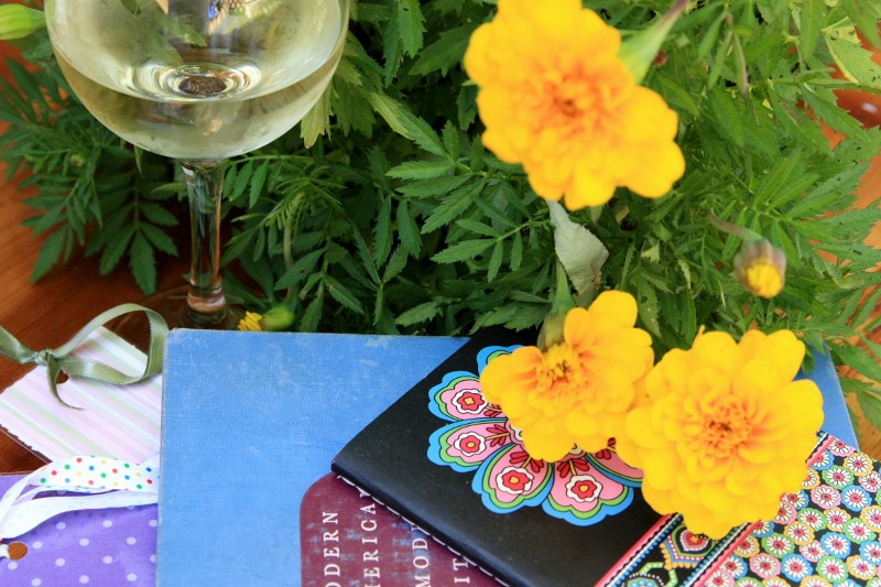 rosies book, wine & flower