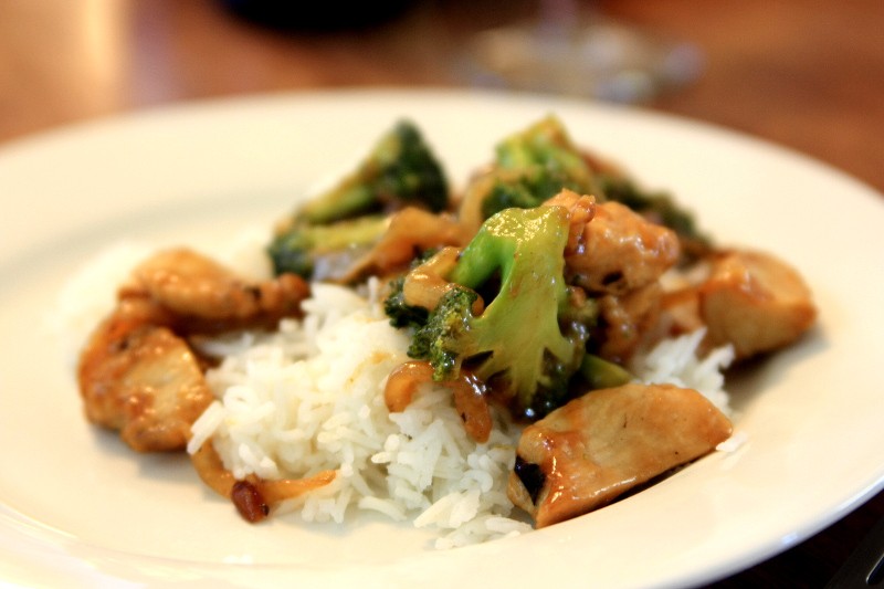 chicken, rice & broccoli