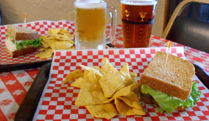 tuna sandwich & beer