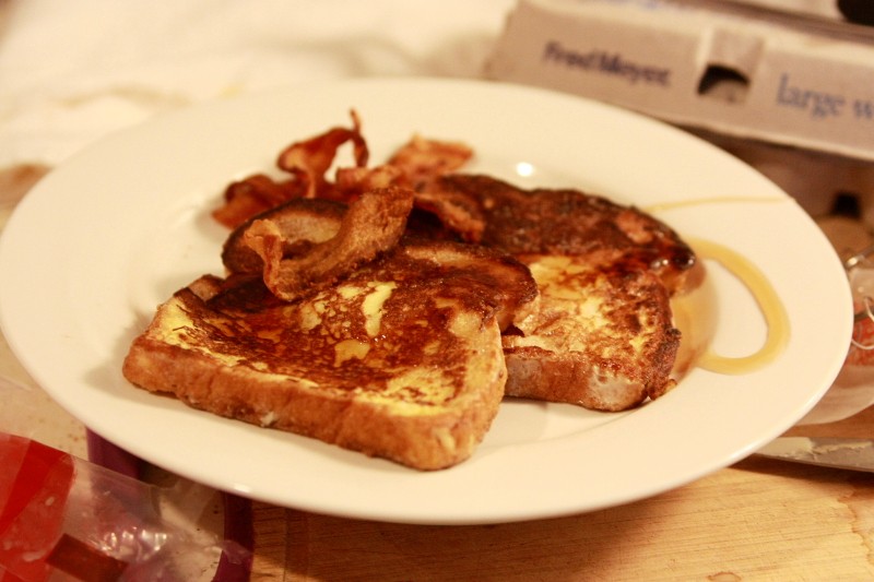 French toast & bacon
