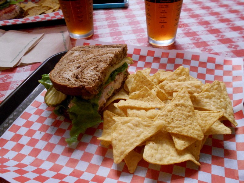 beer & tuna sandwich