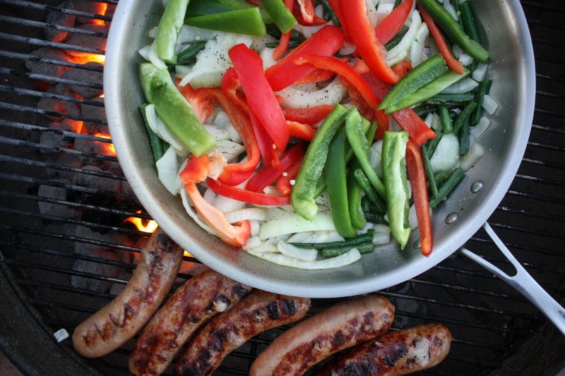 grilled peppers & sausage