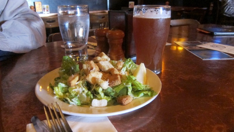 salad & beer