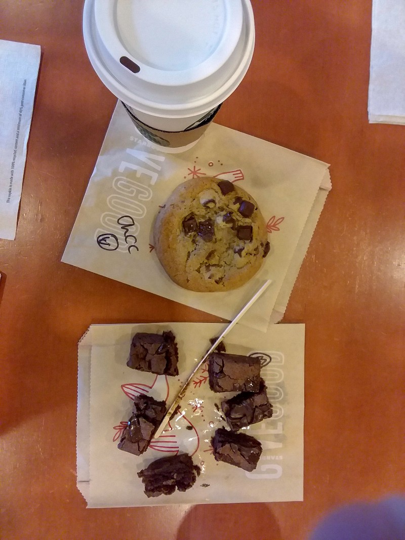 coffee & brownie & cookie