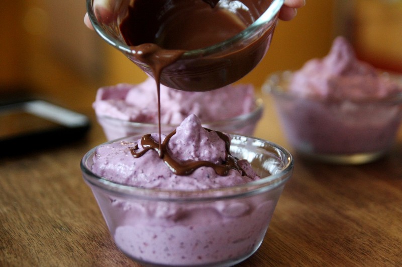 blueberry cream dessert