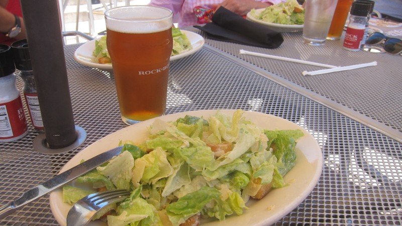 caesar salad & beer