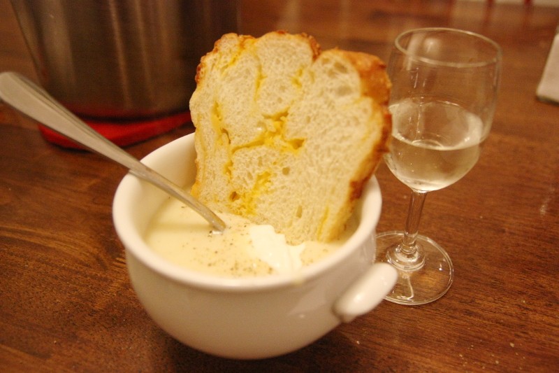 cheese potato leek soup