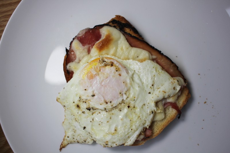 ham & egg & cheese on toast