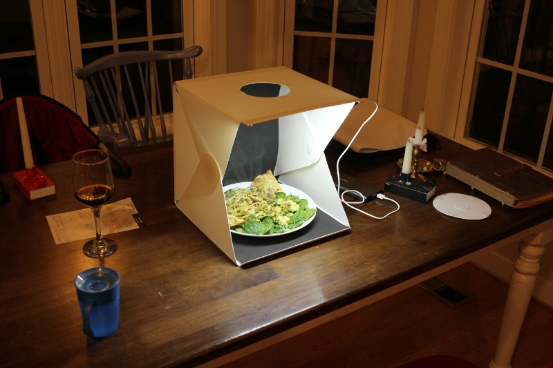 dinner in light box
